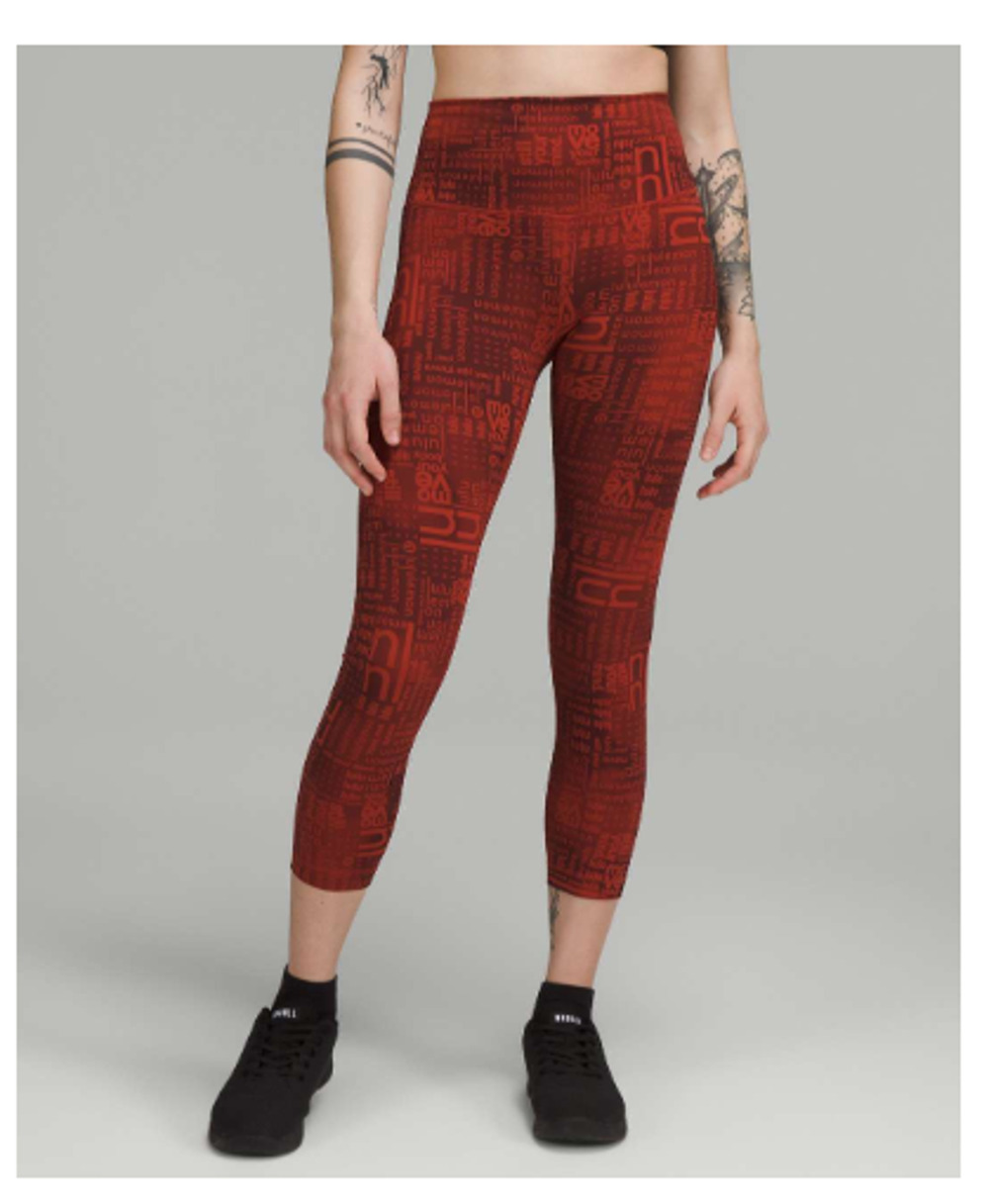 Lululemon Women's Sz 6 Wunder Train High-Rise Leggings Crop 24"